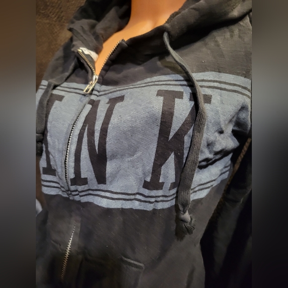 PINK Victoria ’s Secret Zippered Hoodie Size Medium - Picture 3 of 7